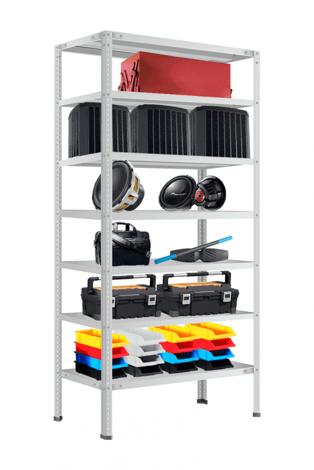 Стеллаж СТФ 1037-1,5 1500х1000х300 мм 7 полок