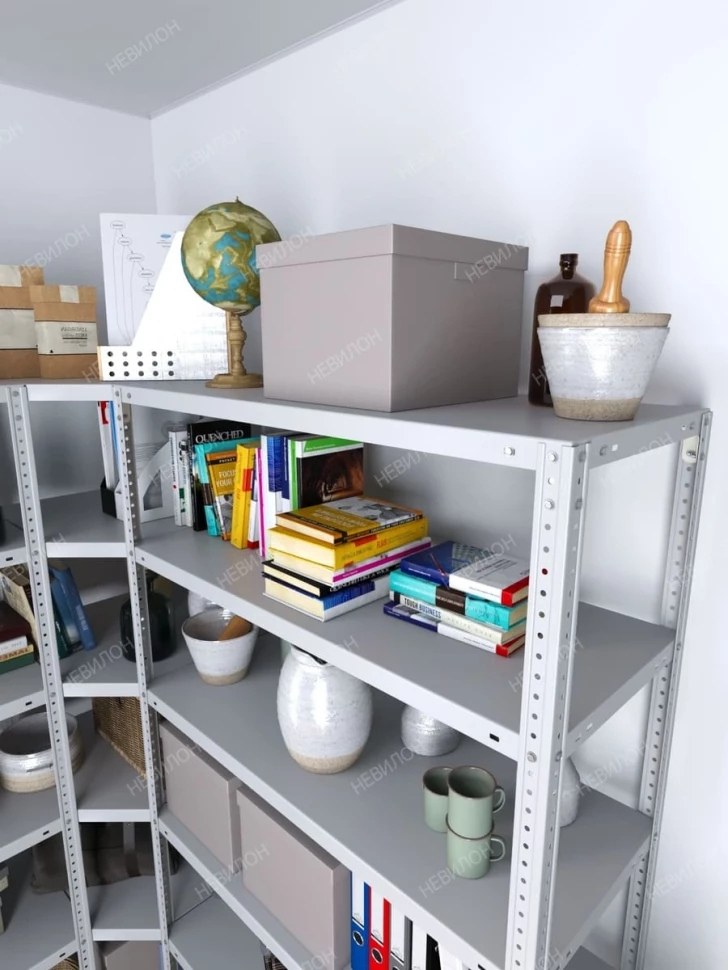 Стеллаж угловой МС 1800х1500х1500/300 мм 6 ярусов