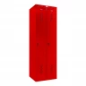 Шкаф металлический двухсекционный красный