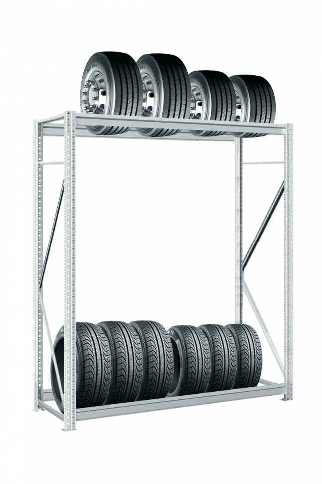 Стеллаж для колёс MS Pro Z 2500х1200х500 мм 2 яруса