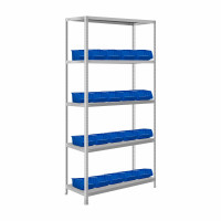 Стеллаж с 20 ящиками и 5 полками 1600х1000х300