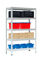 Стеллаж МС-Т 2500х1856х530 мм 5 ярусов настил металл