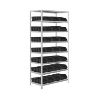 Стеллаж для метизов с 28 ящиками 1850х1000х400 8 полок