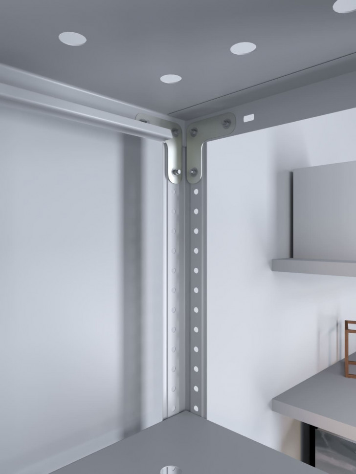 Стеллаж ТС Лайт 1800х1200х600 с 5 перфорированными полками Стеллаж ТС Лайт 1800х1200х600 с 5 перфорированными полками