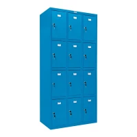 Шкаф сумочница металлический голубой