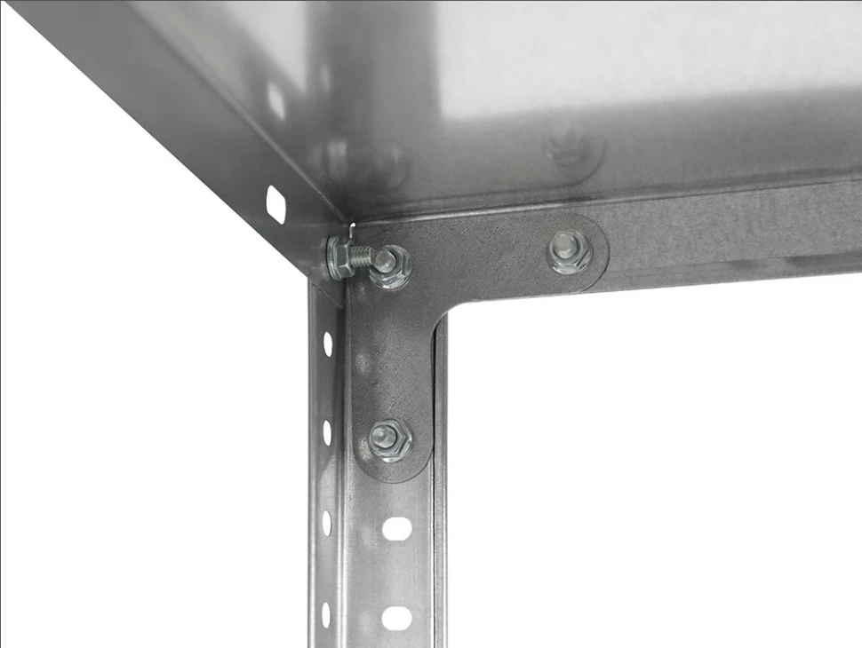 Стеллаж ES 150KD/75x30/4 1450х750х300 мм с 4 полками оцинк S24099033458