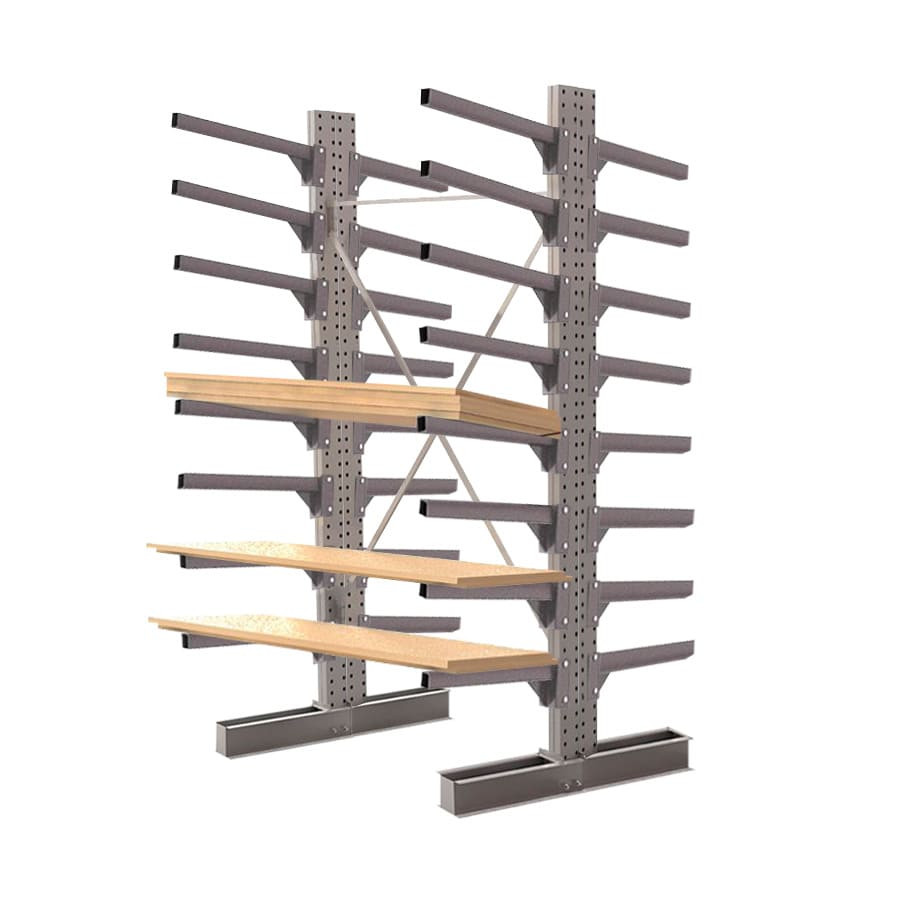 Стеллаж консольный двухсторонний КЛр 2500х1634х1300 (600) 8 ярусов