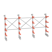 Стеллаж консольный СТ-062 2450х4660х830 4 яруса односторонний