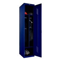 Шкаф металлический односекционный синий