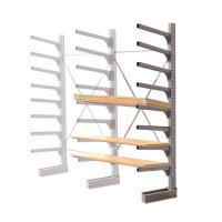 Стеллаж консольный односторонний КЛр 2500х1634х755 (600) 8 ярусов ДС