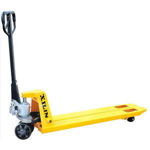 Тележка гидравлическая 2000 кг 900х406 мм XILIN BFZ узковильная (полиуретановые колеса), шт