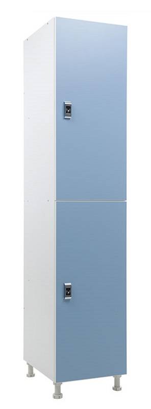 Шкаф для раздевалок WL 12-40 EL голубой/белый