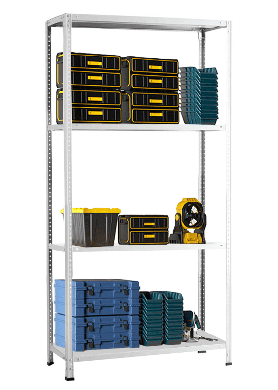 Стеллаж MS Hard 2200х1000х300 c 4 полками Стеллаж MS Hard 2200х1000х300 c 4 полками