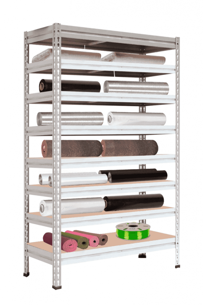 Стеллаж МС-Т 2000х1551х530 мм 8 ярусов (настил фанера)