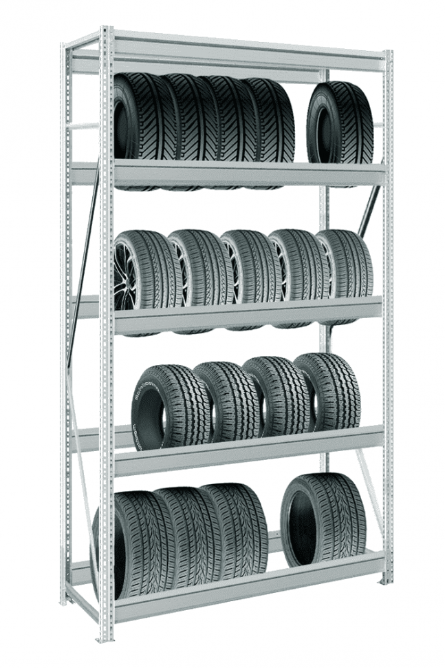 Стеллаж для хранения шин и колес MS Pro Z 2000х1800х400 мм 5 ярусов