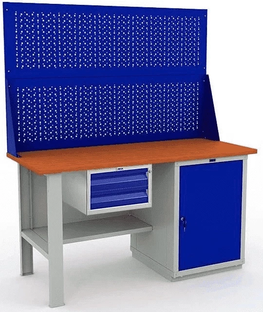 Верстак промышленный с подвесным ящиком W160.F2/WS1.120 Верстак промышленный с подвесным ящиком W160.F2/WS1.120