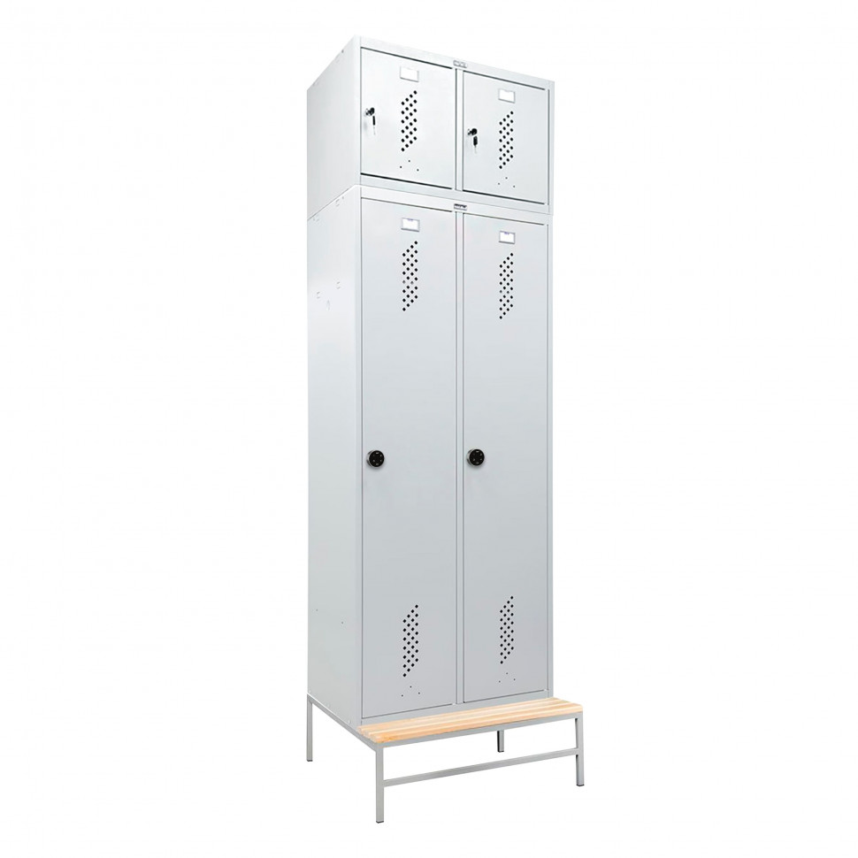 Шкаф LS-K-780 EL на скамье-подставке с антресолью