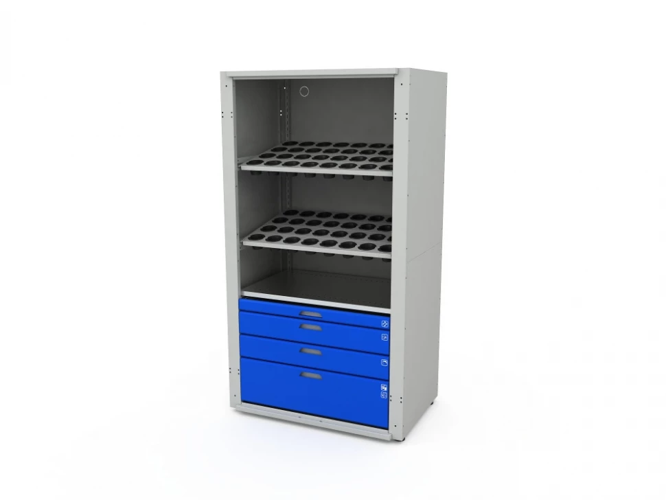 Шкаф для оснастки к станкам с ЧПУ MODUL XL ISO/SK50.2 с роллетой Шкаф для оснастки к станкам с ЧПУ MODUL XL ISO/SK50.2 с роллетой