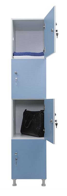 Шкаф для раздевалок WL 14-40 голубой/белый
