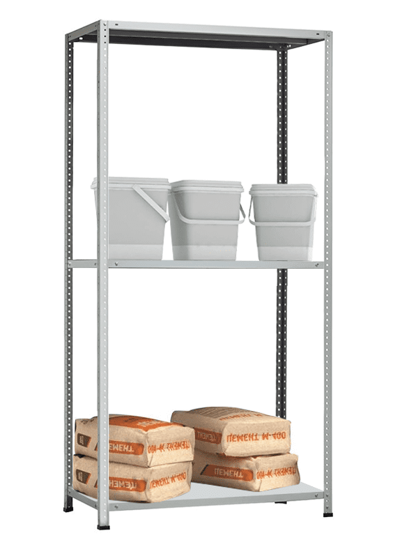 Стеллаж MS Hard 2200х1000х600 c 3 полками Стеллаж MS Hard 2200х1000х600 c 3 полками