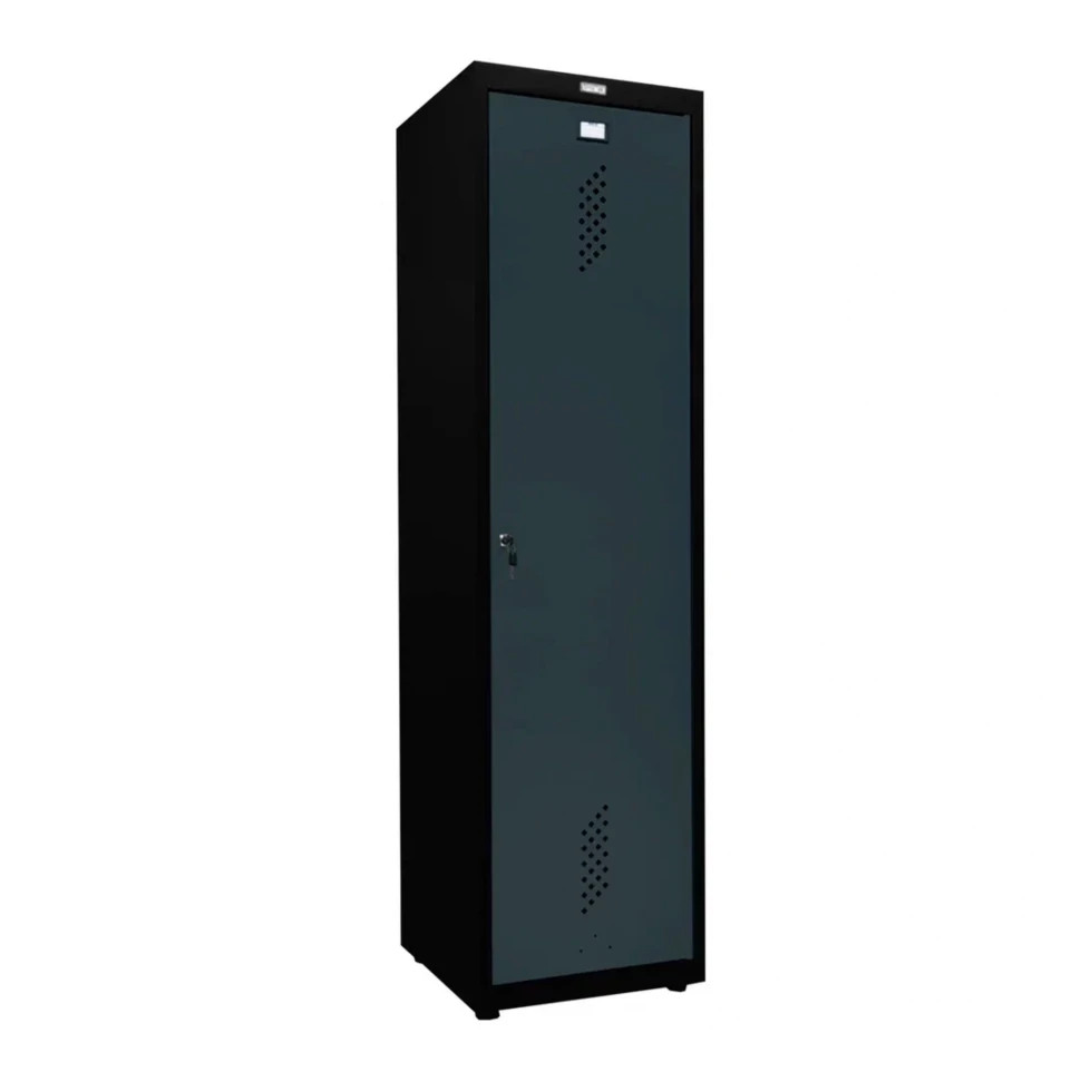 Шкаф металлический для инвентаря черный с графитом