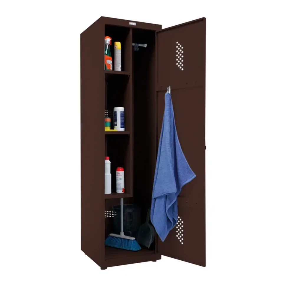 Шкаф металлический хозяйственный коричневый