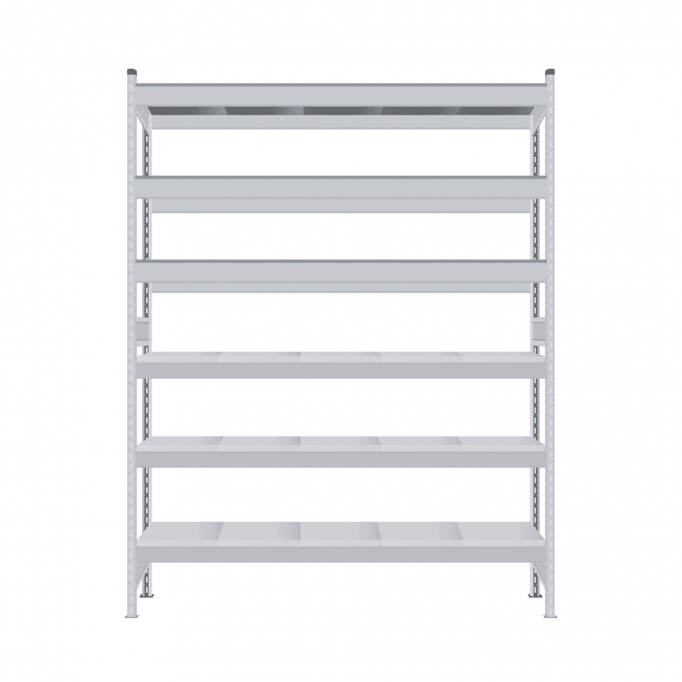 Стеллаж СТ-023 1800х1200х600 с 6 ярусами (рамы и настил - цинк) Стеллаж СТ-023 1800х1200х600 с 6 ярусами (рамы и настил - цинк)