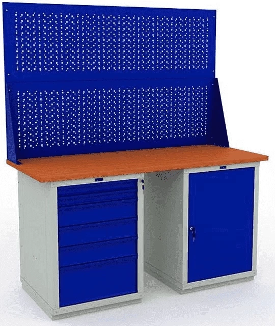 Верстак с полками в сарай рабочий W160.WS6/WS1.020