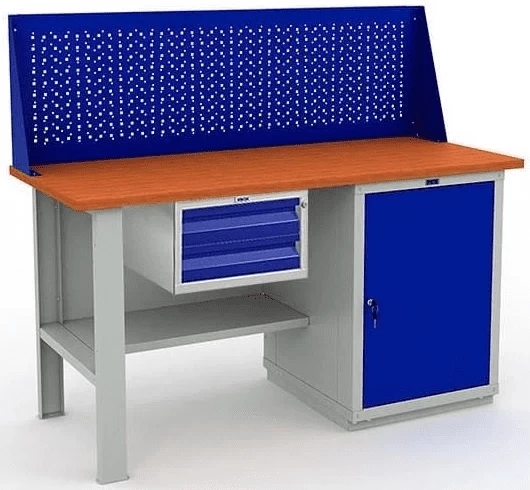 Верстак с полками и экраном усиленный W160.F2/WS1.110 Верстак с полками и экраном усиленный W160.F2/WS1.110