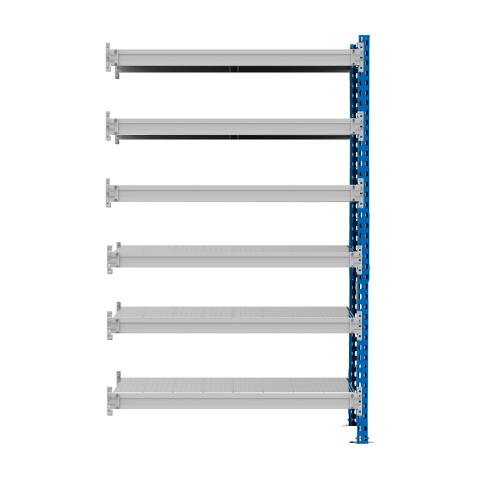 Стеллаж SGR-V 350 кг 2000х1200х800 6 ярусов (рамы RAL 5015 / настил цинк) ОС Стеллаж SGR-V 350 кг 2000х1200х800 6 ярусов (рамы RAL 5015 / настил цинк) ОС