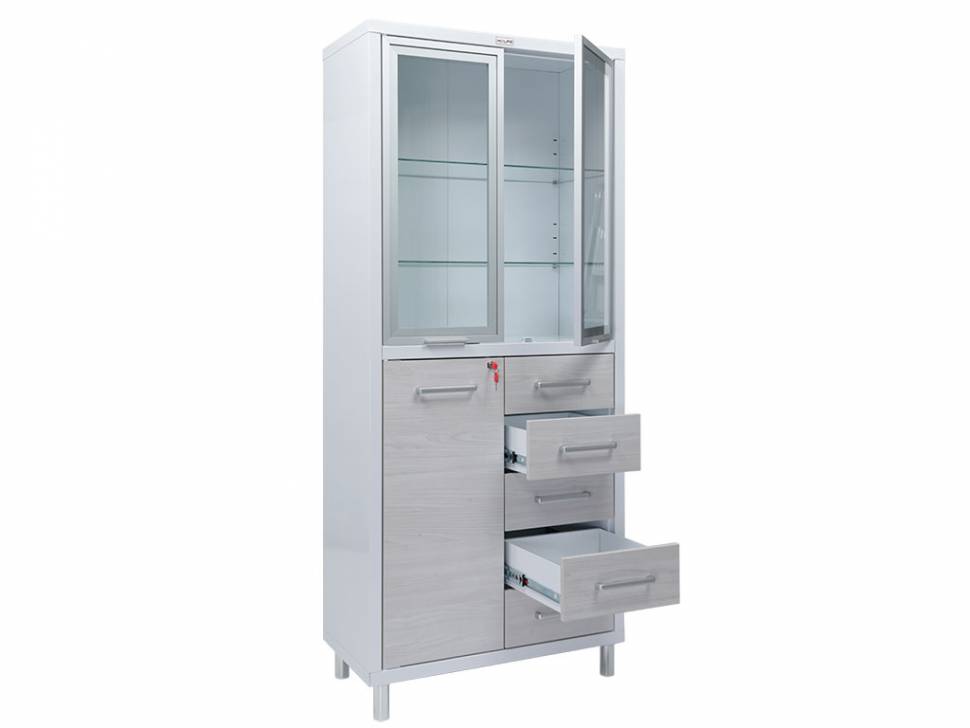 Набор мебели медицинской для оборудования кабинетов и палат: Шкаф МД 2 ШМ-SSK