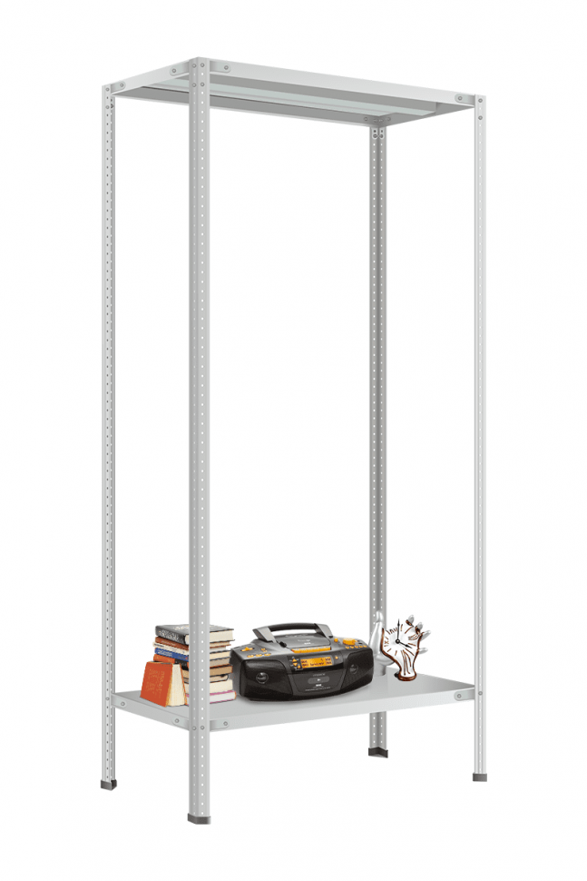 Стеллаж Титан МС-500 1200х1000х400 мм 2 полки