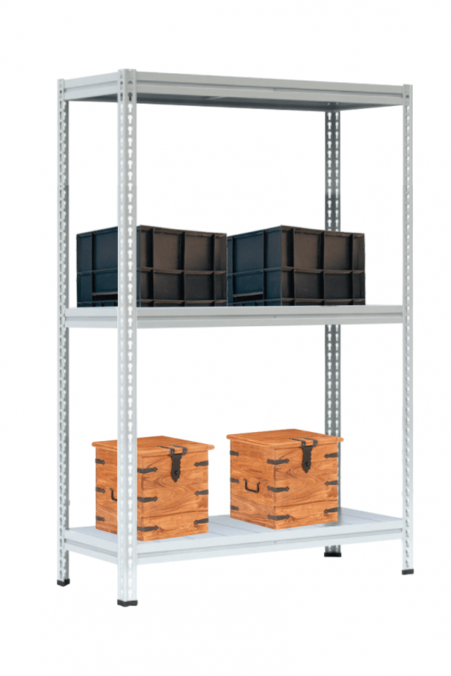 Стеллаж МС-Т 3000х1856х632 мм 3 яруса настил металл