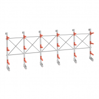 Стеллаж консольный СТ-062 2450х7660х830 3 яруса односторонний