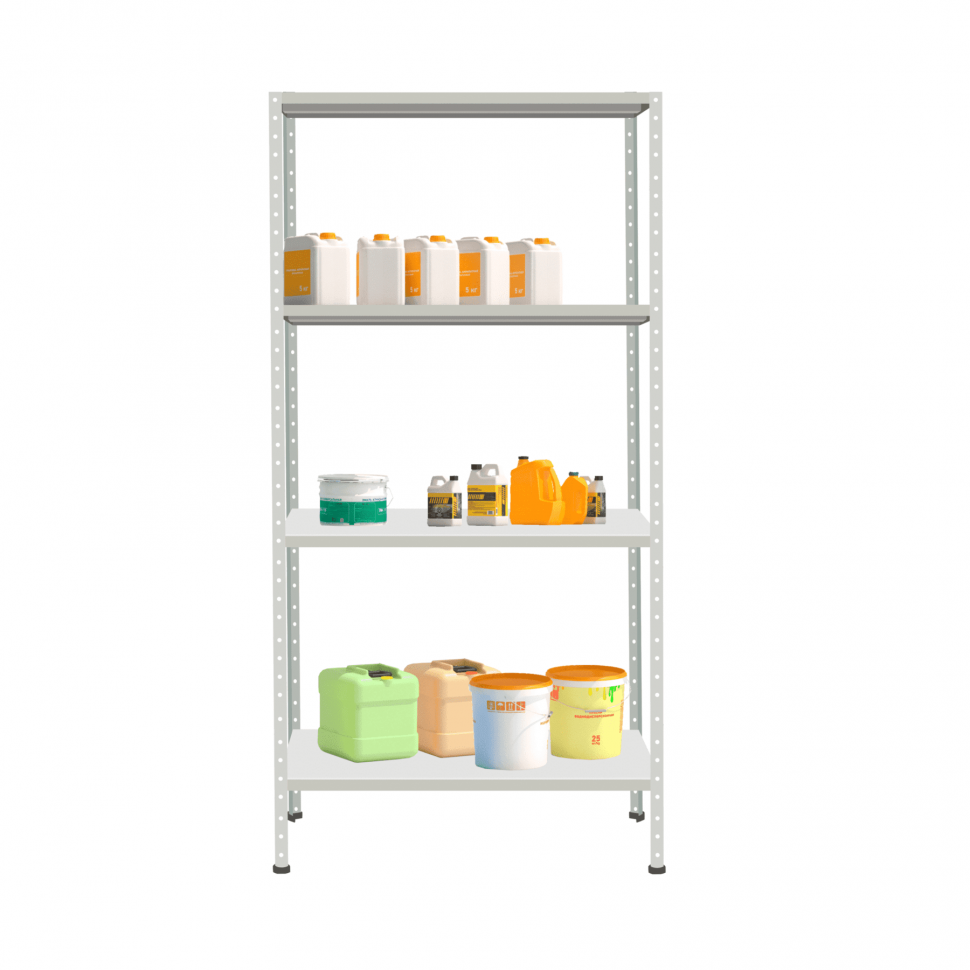 Стеллаж СТ-012 1800х1000х500 с 4 полками до 250 кг Стеллаж СТ-012 1800х1000х500 с 4 полками до 250 кг