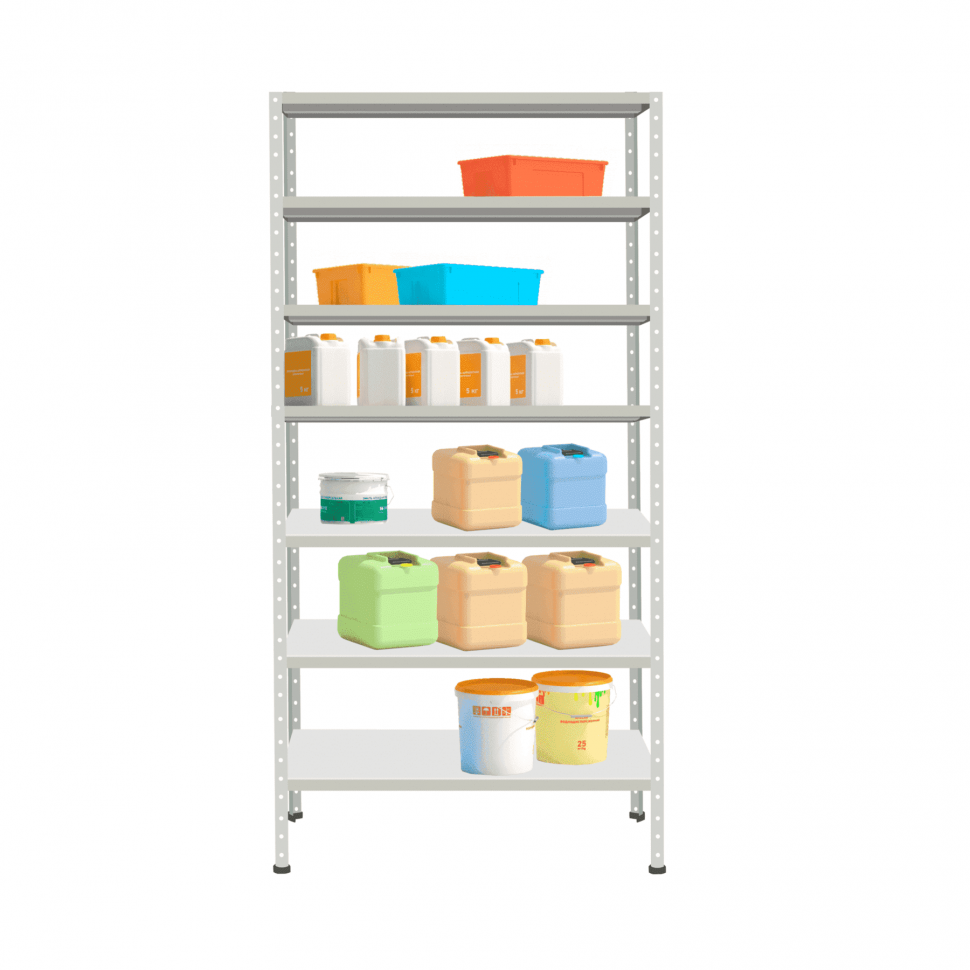 Стеллаж СТ-012 2500х1000х400 с 7 полками до 250 кг Стеллаж СТ-012 2500х1000х400 с 7 полками до 250 кг