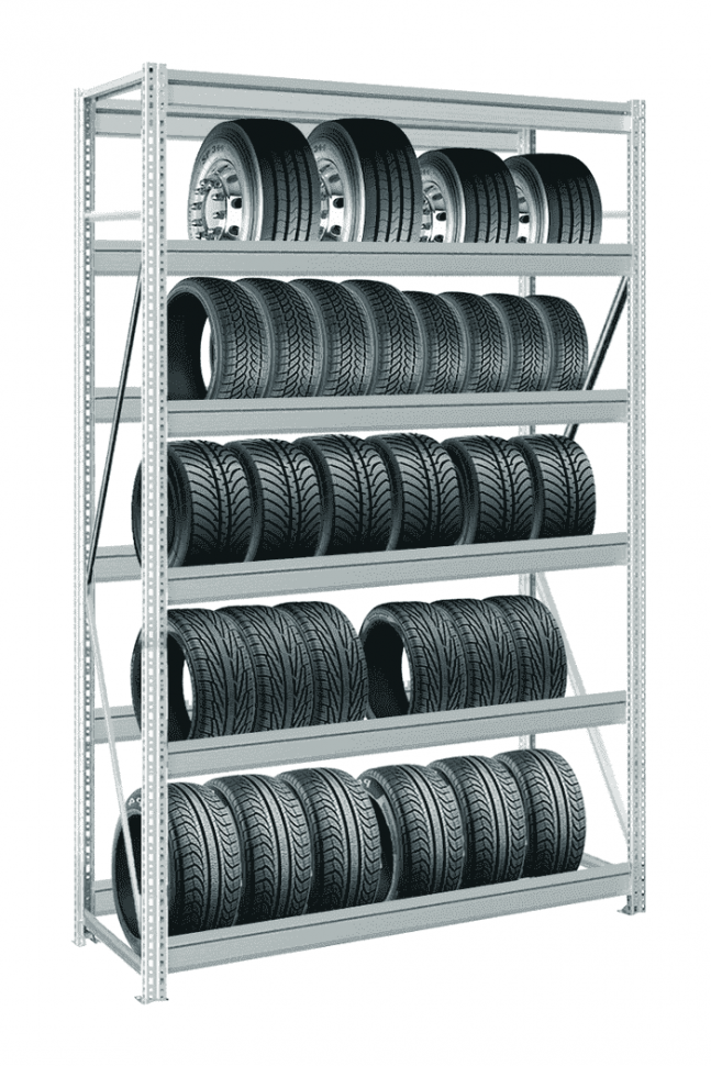 Стеллаж для шин MS Pro Z 2000х1200х500 мм 6 ярусов