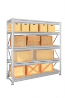 Стеллаж металлический MS Pro Z 2500х2100х600 мм 5 ярусов с нагрузкой 500 кг на полку