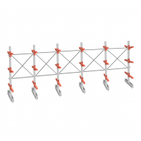 Стеллаж консольный СТ-062 2450х7660х1400 3 яруса двухсторонний