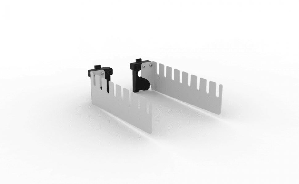 Держатель парный (комплект 2 шт) (RAL7046) Держатель парный (комплект 2 шт) (RAL7046)