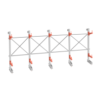 Стеллаж консольный СТ-062 2450х6160х830 2 яруса +О односторонний