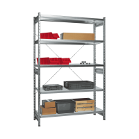Стеллаж СТ-031 цинк 2279х1000х600 5 полок до 300 кг