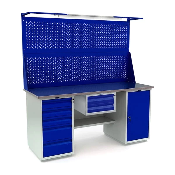 Верстак Практик с полками и двумя экранами WT180.WD5/WD1.121