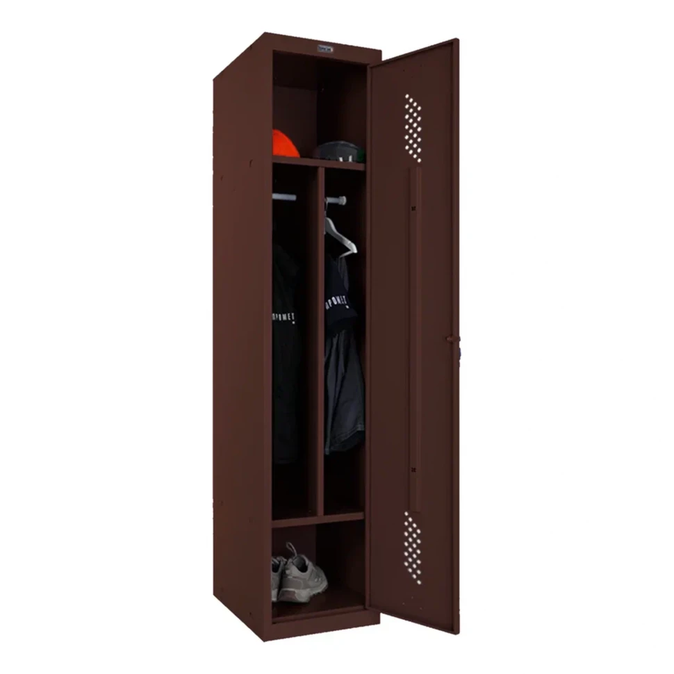 Шкаф металлический односекционный коричневый