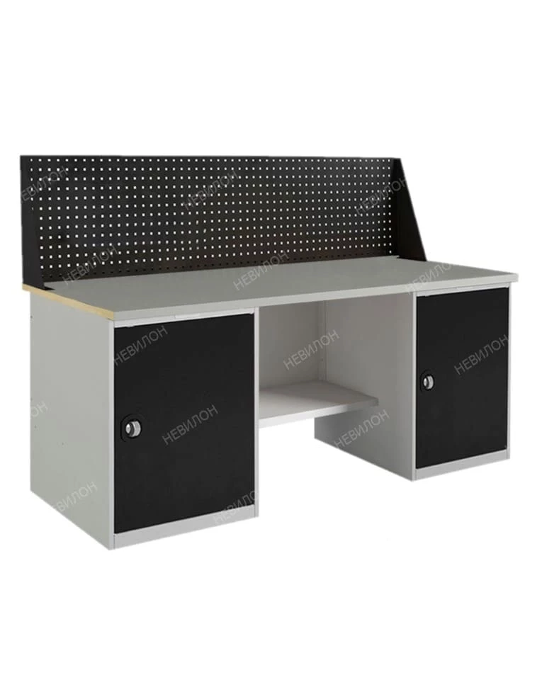 Верстак с полками и перфопанелью усиленный WTS 200.PТ1.Т1.010 Верстак с полками и перфопанелью усиленный WTS 200.PТ1.Т1.010