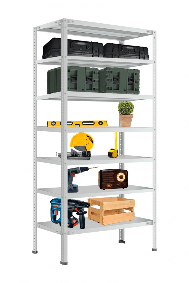 Стеллаж Титан МС-750 2500х700х500 мм 7 полок Стеллаж Титан МС-750 2500х700х500 мм 7 полок