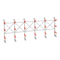 Стеллаж консольный СТ-062 2450х7660х830 3 яруса +О односторонний