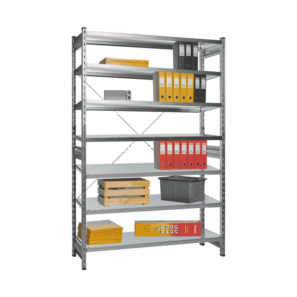 Стеллаж СТ-031 цинк 2279х1000х600 7 полок до 200 кг