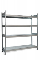 Стеллаж СТ-023 3000х1800х300 с 4 ярусами (рамы и настил - цинк)