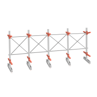 Стеллаж консольный СТ-062 2450х6160х1400 2 яруса двухсторонний